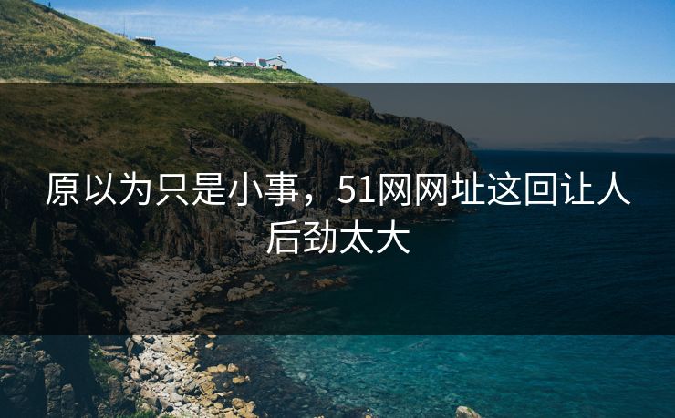 原以为只是小事，51网网址这回让人后劲太大